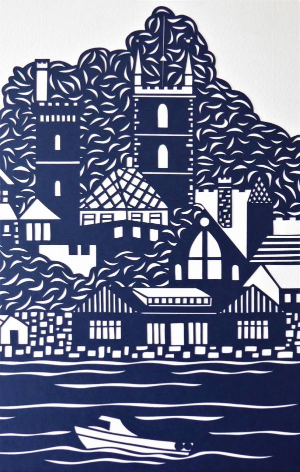 - a , Paper Sculpture by Debs Martin, measuring 41 x 29 cm (H x W) framed at 61 x 48 cm £350